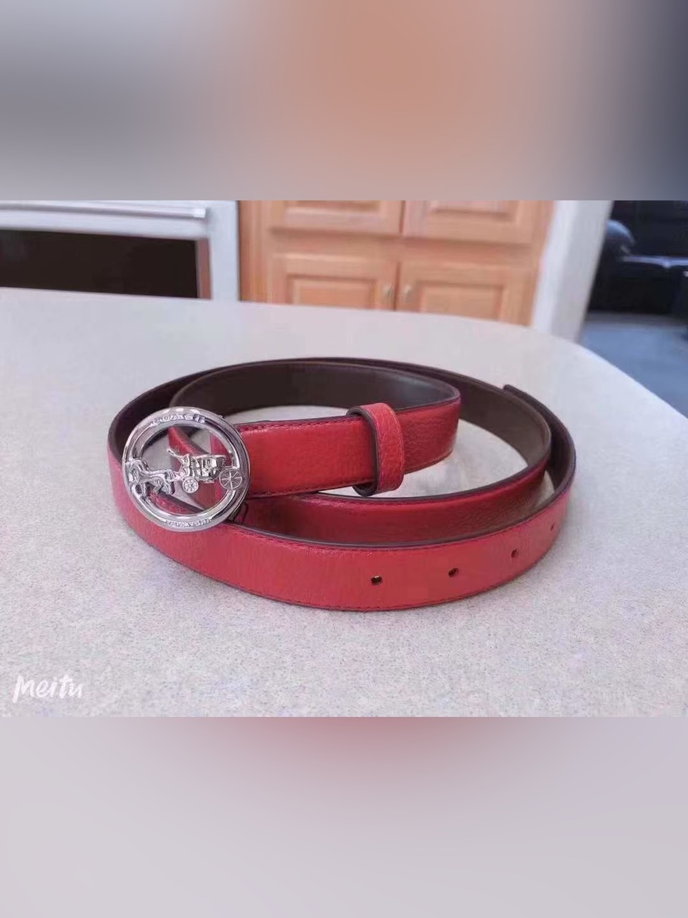 coach women belt —M